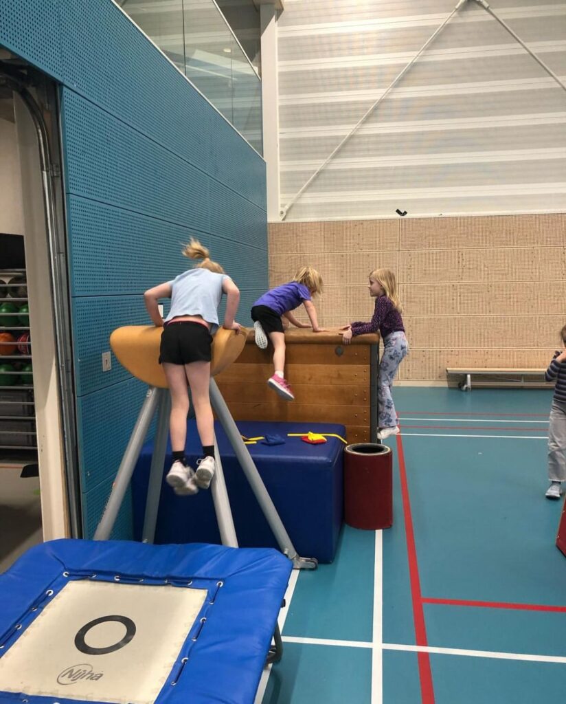 Kinderen spelen bij Sport-BSO Flekss