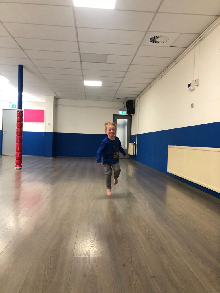 Estafette in de gymzaal