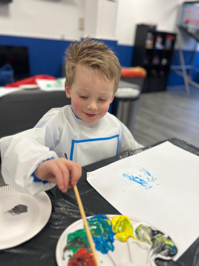 Gezellig schilderen samen