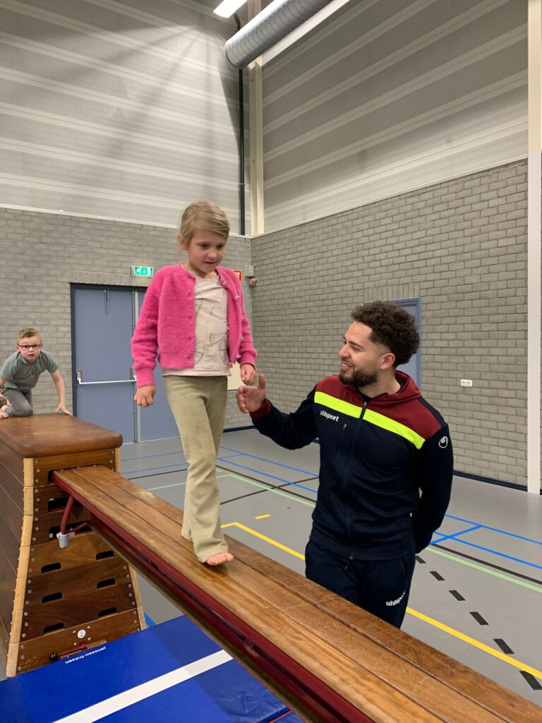 klim parcours in de zaal
